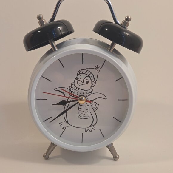 Brand New Penguin Twin Bell Alarm Clock – AA - Picture 3 of 6
